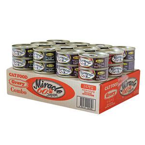 미라클60 캣 그레이비 고양이캔 24개입-콤보믹스