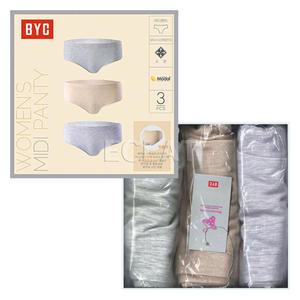 BYC심리스 누디 스판 여성삼각팬티 3매입 세트BYX0208