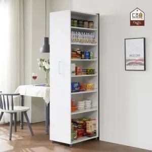 다하미가구 돌로미티 키큰 슬라이딩 냉장고 틈새수납장 (300)