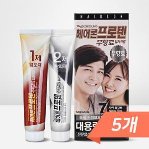 동성제약 헤어론프로텐 무향료 칼라크림 120g (5개)