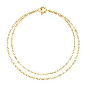 18K GOLD 모던 두줄체인 팔찌