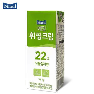 매일 휘핑크림 22% 식물성지방 250mLx1팩/가당