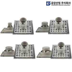 금강 스텐 세탁기용 하수구트랩 배수 트랩 하수구 덮개 바닥 유가 50 65 75 100파이