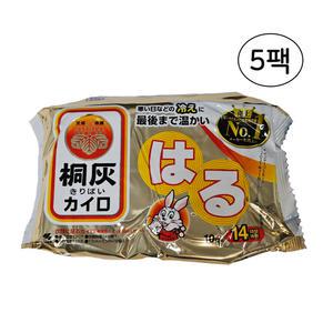 일본 고바야시 정품 휴대용 하루 핫팩 5팩 50매 28년4월