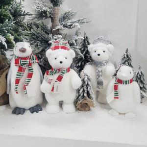 겨울 펭귄 북극곰 인형 장식품/유치원 어린이집 매장 인테리어 소품/크리스마스
