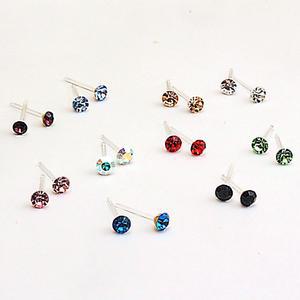 실리콘귀걸이 귀찌가능 큐빅 데일리 투명 귀걸이 피어싱