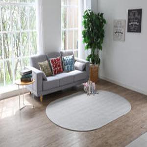 가람카페트 물세탁 가능 사계절 헤링본 거실 침실 타원형 먼지없는 러그 세가지 색상