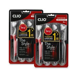 [크리오] 더스타일 항균 초극세모 칫솔 4개입x2세트