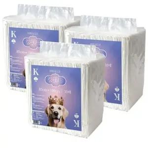초대형애견패드(85cmx100cm) 30매x3개 고독한 킹패드