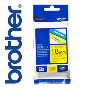 [정품] 브라더 라벨테이프 TZe-641 폭18mm 노랑바탕 검정글씨