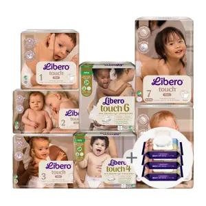 [공식업체] 리베로 기저귀 터치 밴드형 3팩+물티슈 70매 3개
