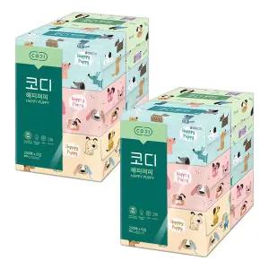 [코디] 해피퍼피 미용티슈 250매x6입 2팩 [무료배송]