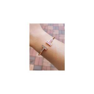 티팔찌 티뱅글 콤비 여성팔찌 큐빅 14k 18k