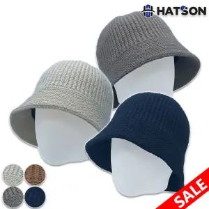 [롯데백화점]햇츠온 여성 피에르가르뎅 컴포트 니팅 버킷햇 모자 C24-309