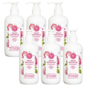 꽃을든남자 스킨샤워 클렌징 500ml 로즈 6개