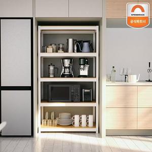 [홈던트]하우스 틈새선반 500x300x1200 4단 무볼트 다용도 팬트리 철제 수납장