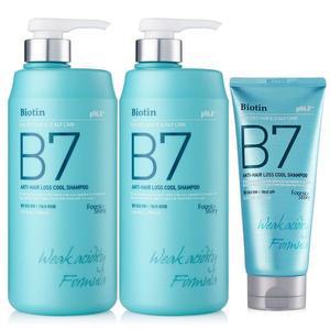 [NS홈쇼핑]B7 안티헤어로스 약산성 쿨 샴푸 1000ml 2개+200ml[29787482]