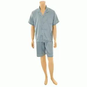 [솔브](행사) 균일가 커플잠옷 실크필 샤무즈 스판 솔리드 남성 파자마 세트_A SPA2305M_A