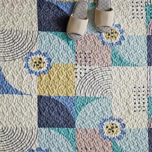 매직크린 펜시 워싱 스프레드 카페트 블루160X210 특대형바닥매트 러그 특대형카페트 거실카페트 면카페트