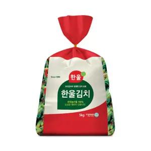 한울 열무김치 5kg 국산 포장 김치
