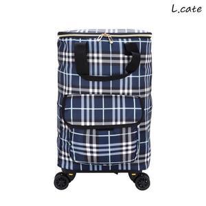 [제이큐]엘케이트 여성 캐리어 보온보냉 접이식 쇼핑카트 시장바구니 LHB057