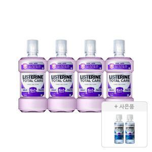 리스테린 토탈케어 마일드 750ml, 4개+증정(캐비티케어 마일드 100ml, 2개)