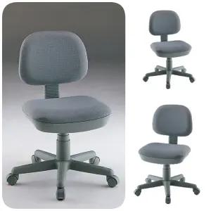 팔걸이없는 사무실의자 작업용 허리편한 바퀴의자 자바라