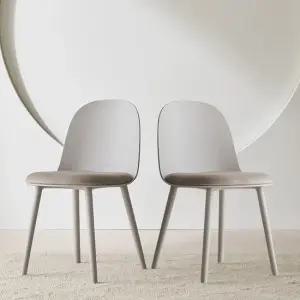 파로마 피츠 브랜디 벨벳 식탁 의자 1+1 POF131