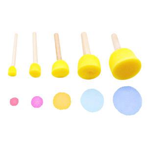 스텐실 스펀지 원형 도장 세트 (5pcs세트)