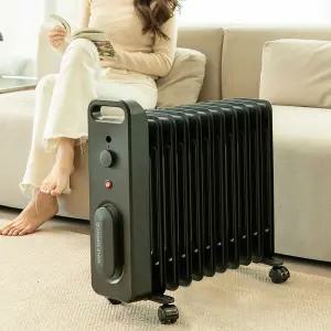 흥신 국산 11핀 1500W 전기 라디에이터 오르씨 ORRCY-15S(블랙) 매장용 사무실 난방 히터 난로