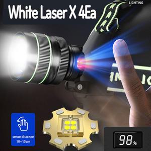화이트 LED 서치 헤드랜턴 줌 센서 랜턴 해루질 작업등