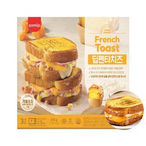 삼립 딥펜타 치즈 프렌치 토스트 510g / 냉동 샌드위치 홈카페