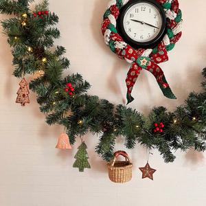 크리스마스트리 트리장식세트 롱리스 가랜드, 전구포함