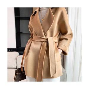 온클로젯 하객룩 울100 핸드메이드 하프 지블링코트