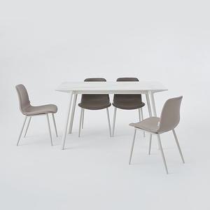 한샘 유로 503 디아고 세라믹 4인 스틸식탁 1350(의자 미포함) [매장가구]