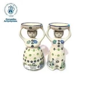 [갤러리아] 아티스티나 폴란드 인형촛대B 2p(남1p+여1p) /캔들촛대/장식용촛대/도자기