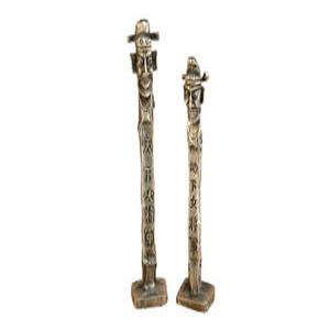 장승 (천하대장군 지하여장군) 미니어처  /   박물관 굿즈 뮷즈 장식품  공예품  외국인선물  해외여행  민예품  인테리어소품  토속공예품  주석장승