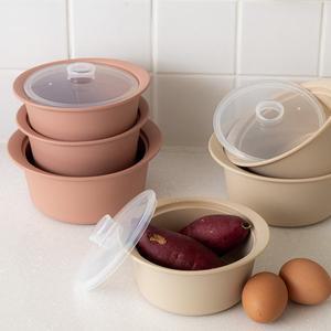 [아가드]모모빈 실리콘 이유식 찜기 전자레인지 용기 멀티 찜기