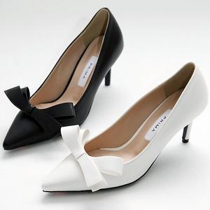 [더힐][더힐슈즈] 리본 스틸레토 여성여자 구두 펌프스 힐 정장화 7cm sjpm-7181