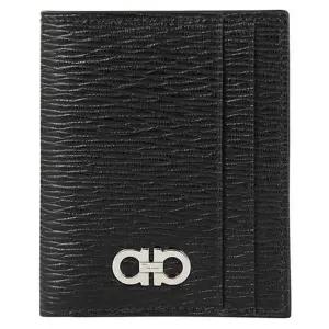 [명품] 페라가모 24SS 더블 간치니 투톤 반지갑 블랙레드 66 0371 0740946