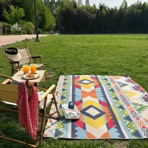 에스파냐 감성 캠핑 방수 차박 피크닉 매트 러그 100x150