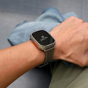 [발렌티노루디] VRA265-GY 애플워치 호환 스트랩  가죽 밴드 9 8 7 6 SE 5 4 3 2