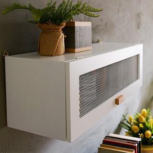 [신세계몰]원목 벽걸이 선반 선반장 도어형 수납장 벽선반 벽수납장 주방 거실 인테리어 화이트