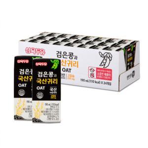 삼육 검은콩 국산귀리 190ml 24팩 기존 오트플러스 두유 음료 오곡 고소한맛 고칼슘