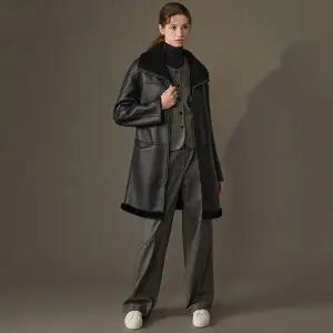 리오벨 24 winter 호주산 양모 100% 무스탕 롱 코트