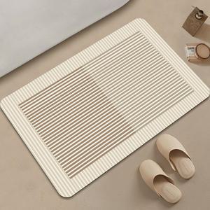 [살림의기술]1P+1P 라인아트 패턴 규조토 발매트