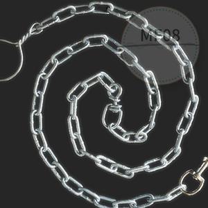 MF08 국산 체인개줄 5mm 중간도래 강아지 대형견 중형견 애견 진돗개 리드줄 개줄 견줄 목줄 산책줄 체인줄