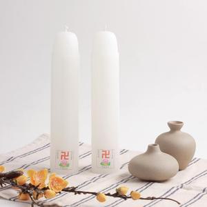 (무료택배+국내산) 소원성취초 제사용초 국산양초 굵은양초 2P/양초/제사