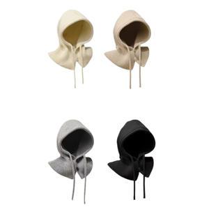 스타일링 단추 니트 후드넥워머 모자 넥워머 패션 아이템 방한