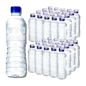 강원평창수 무라벨생수 500ml 40병 깨끗한물